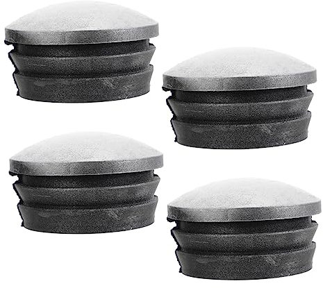 Capuchons de Poteaux Ronds Réfléchissants en Caoutchouc 76mm, 4 Pièces