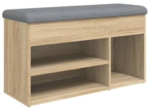 vidaXL Schuhbank Sonoma-Eiche 82x32x45,5 cm Holzwerkstoff