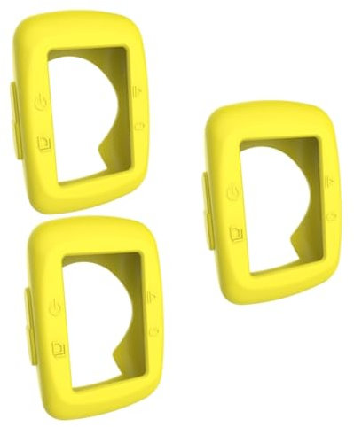 Angoily 3St schützende Uhrenhülle Silicone Protective case Yellow Watch case Fahrgestell Schutzhülle ansehen Fahrrad Smartwatch Uhrengehäuse einfache Uhrenabdeckung Anschauen Silikonhülle