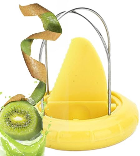 Coupe-éplucheur de kiwi, outil d'épluchage de fruits,Coupe-fruits de cuisine en acier inoxydable - Outil pour creuser des fruits, machine à éplucher manuelle, passe au lave-vaisselle pour