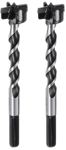 sourcing map Forstnerbohrer, 22 mm Durchmesser, 125 mm lang, YG8/C1, Wolframkarbid, Forstner-Bits, Lochsäge, Schneckenöffner, Schneider für Holzbearbeitung, Bohren, 2 Stück