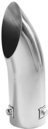 Flaconi Autoauspuff Endrohr,Auspuff Endrohr,Auto Auspuff Endrohr,Auspuffblende Gebogen,Auspuffrohr aus Edelstahl,Auspuffrohr,Passend für Autoauspuffanlagen mit Einem Durchmesser von 30 mm bis 55 mm