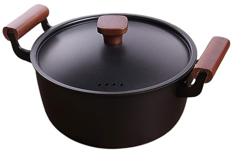 PRETYZOOM Marmite Antiadhésive de 24 Cm Marmite à Soupe Robuste Facile à Chauffer à Usage Domestique à Chaleur Uniforme