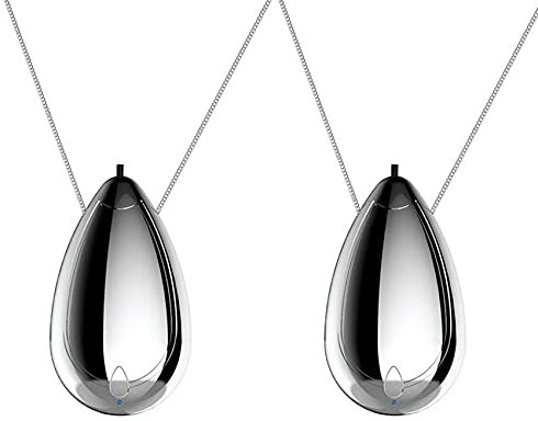 Remingtape 2X Tragbare Luftreiniger Halskette Mini Wearable Air Freshner PersöNlicher HäNgender Ionisator Negative Ion für Erwachsene Kinder