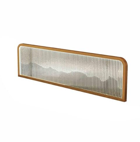 Restaurant-Trennwand, Glas-Restaurant-Schirmtrennwand, Gestreifte, Matte Glas-Restaurant-Dekortrennwand, (2piece)