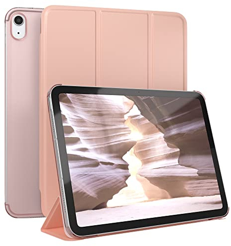 EAZY CASE - Skyddshölje för iPad 11. Gen A16 (2025) Smart Cover Tablet Smartcase med ställfunktion Flip ståfunktion Sleep Wake Up Syntetiskt läder Roséguld