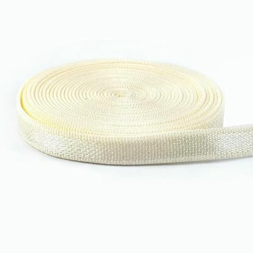 Bandes élastiques de 6 mm pour sous-vêtements, sangles de soutien-gorge, décoration de vêtements, accessoires de couture, DIY, 5/10 mètres, EB041, beige, 6 mm, 10 mètres