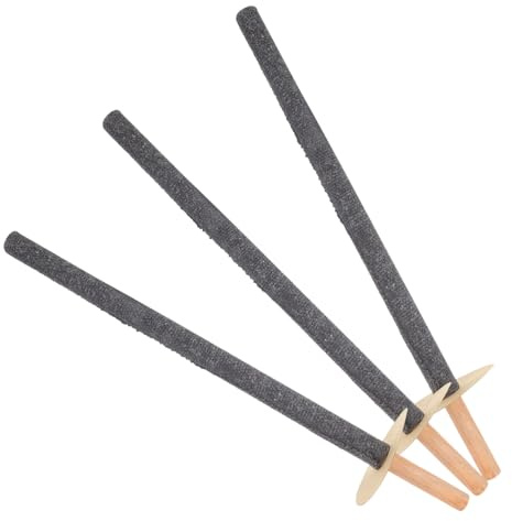 SUPVOX 3pcs Wooden Handheld for Outdoor Events Garden Festivals Camping and Adventure Lightweight Fire Torch Lights for Backyard Patio