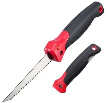 Jab Saw,6-Inch Folding Wallboard Drywall Hand Saw | Triple Teeth Small Wood Handsaw for Bone PVC Plaster Metal Gardening Woodworking Trimming