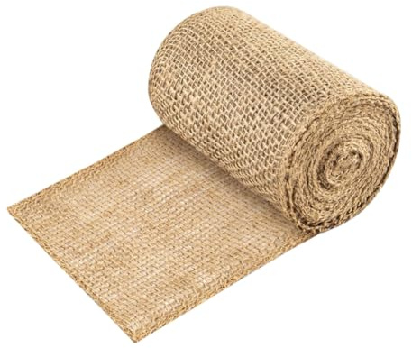 Gadpiparty Protection de Tronc d'arbre en Toile de Jute 15cm X 5m pour Jardin, Enveloppe Respirante Anti-Soleil, Bandage Naturel Polyvalent pour Arbustes et Jeunes Plants