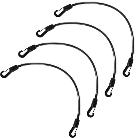 Luxshiny 4 Stück Teiliges Pferdedecke Beingurte mit Doppelten Clips Elastische Lange Ersatz beinschnüre für Stabile Befestigung und Sicheren Halt bei Bewegung Robustes Pferdezubehör