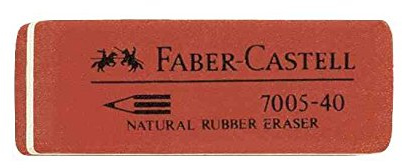 FABER-CASTELL Kautschuk-Radierer 7005-40, rot