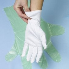 Guanti di cotone bianco taglia XL guanti monouso guanti da laboratorio. Quantità: 72 pezzi