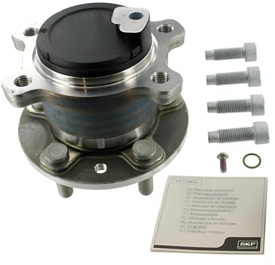 SKF Radlagersatz mit integriertem ABS-Sensor VKBA 6637 Position Hinterachse Höhe 173 mm Länge 153 mm Breite 153 mm - OE-Qualität | Kompatibel mit: FORD FOCUS II, KUGA I, MONDEO IV, MONDEO IV Stufenheck, MONDEO IV Turnier
