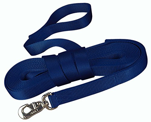 Hamilton Pferdeschnur, Nylon, dick, mit Drehverschluss, 2,5 cm / 7,8 m, Marineblau | Hochwertiges 2,5 cm Nylon, robustes Metall, um 360° drehbar, bequem und stark für das tägliche Pferdetraining