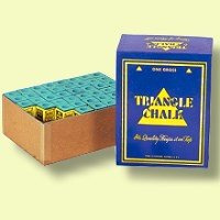 Billard Kreide Triangel grün, 144 Stück Box