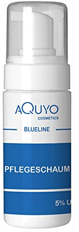Blueline 5% Urea Schaum für trockene Haut und Füße | Fußschaum & Körperschaum zur Pflege für empfindliche und schuppige Haut | parfümfrei, silikonfrei, parabenfrei (100ml)