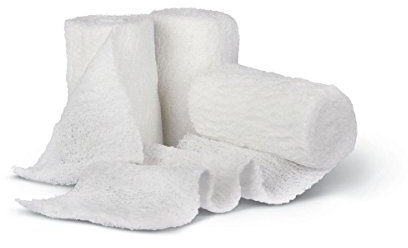 Medline Bulkee Lite Conforming Gauze Bandage, Non-Sterile, 4 x 4.1 yd Stretched, 96 Count