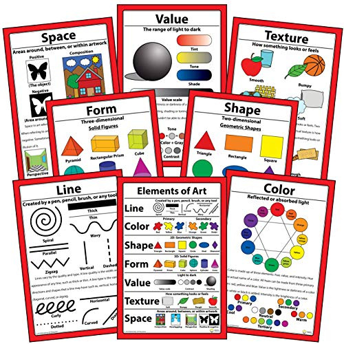 Elements of Art Posters 12 X 18 (Set of 8)