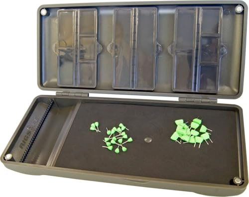 Korda Rigsafe Combi - Tacklebox für Karpfenvorfächer, Angelbox für Karpfenmontagen, Box für Vorfächer zum Karpfenangeln, Rigbox