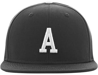 MSTRDS Keps för pojkar bokstav snapback A barn, En svart, M/L