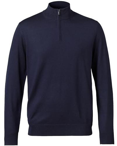 Charles Tyrwhitt Jumpers for Men - Merino Wool 1/4 Zip Jumper - Machine Washable & Temperature Regulating Knitwear for Smart & Casual Wear