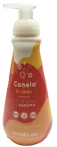 Betres On Gel de Baño en Espuma Canela y Limón, 575ml.