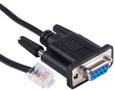 Suamdoen DB9 to RJ11 RJ12 6P6C LAN Network Serial Console Cable for Sevo Drive Leadshine Stepper Communication