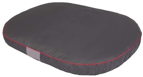 millybo OVAL Hundematratze, Hundebett für Kleine, Mittlere, Große Hunde - Robustes, wasserdichtes Hundekissen, kuscheliges Schaum Tierbett, Outdoor & waschbar - 87x68x15cm Grau