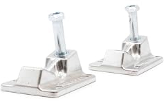 Indy IKP Skateboard Trucks Baseplates Inverted Kingpin Set Silber