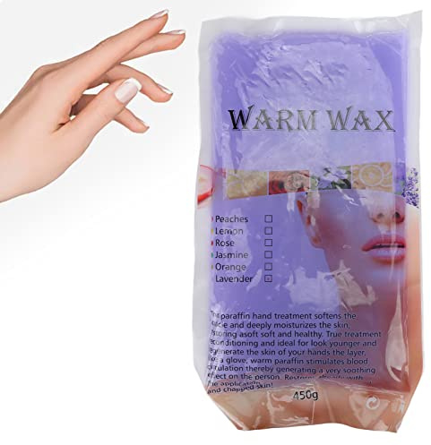 Paraffin Wax, Paraffin Wax Refills 450g, Use To Relieve Arthritis Pain and Stiff Muscles - Deeply Hydrates and Protects, Ideal for any paraffin bath, for SPA and Home (Lavender)