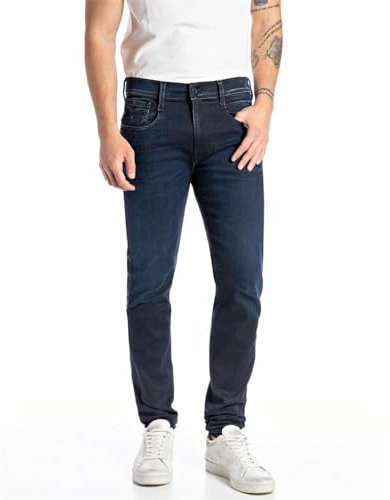 Replay Men's Anbass Forever Blue Jeans, 007 Dark Blue, 34W x 32L