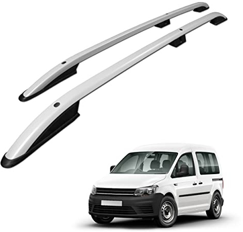 CHROMEMASTER | Barre trasversali da Tetto | Compatibili con VW Caddy 2010-2020 short; Sono utilizzate per il montaggio di portapacchi, box da tetto o portabiciclette | Costruzione in alluminio
