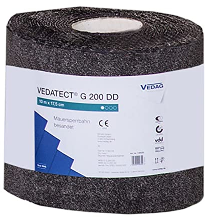 Mauersperrbahn VEDATECT G200 DD besandet (17,5 cm x 10m)