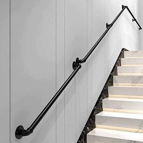 IBOWZ Pasamanos De Escalera para Interior Exterior Pasamanos de Escalera Barandilla | Pasamanos Metálicos para Escaleras 1 2 3 4 5 6 Metros,Barandilla de Escalera | Pasamanos para escaleras de in