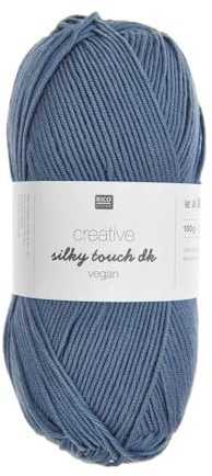 Rico Design Creative Silky Touch DK vegan Strickgarn, 100 g