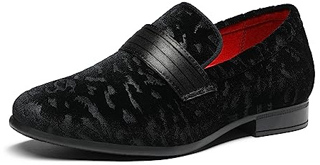 Bruno Marc pojkar finskor slip-on loafers formella smokingskor, Svart, 37.5 EU