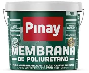 MEMBRANA DE POLIURETANO -Membrana elástica, monocomponente que seca por humedad ambienta - PINAY (15 L - VERDE)