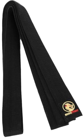 BUDOFIGHT Ceinture de karaté Noire piquée