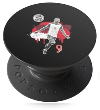 DeinDesign Popsockets PopGrip Handy Halterung Ständer Smartphone & Tablet Griff FC Bayern München Harry Kane Offizielles Lizenzprodukt