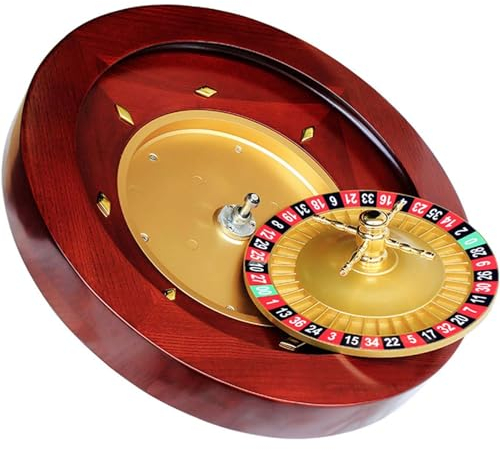 GALPBBCADE Hölzernes Roulette Rad Dauerhaft Multifunktion Hölzernes Roulette Rad Party Roulette Rad Set Unterhaltungs Freizeit Tischspiele für Familienspaß