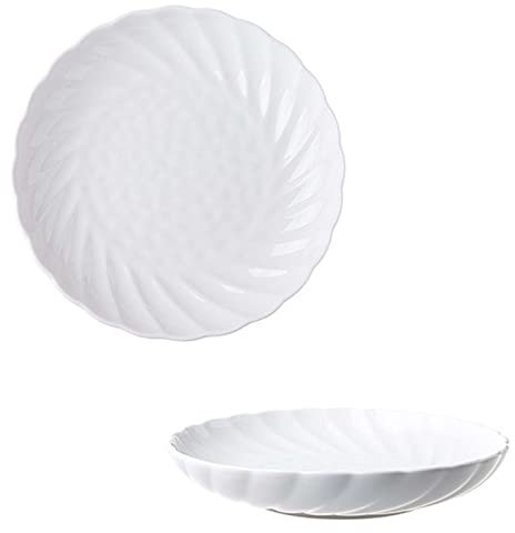 LXYDPZ Ensaladeras Pequeñas De Cerámica, Ensalada De Pasta, Cuenco para Servir, Platos Hondos Coloridos, Juego De 2, Blanco, 15 Cm (Blanco, 15 Cm)