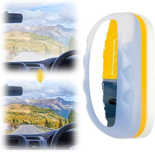 Ölfilm-entferner Für Glas Auto Windschutzscheibe, 2024 neuer Glasölfilm-Entferner für Auto, All-in-One-Wisch-Ölfilm-Entferner für Windschutzscheibe, Autoglas-Reinigungswerkzeu (1, Weiß)