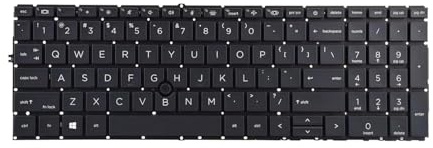 Table-King Clavier de rechange rétroéclairé avec distribution américaine pour HP Elitebook 755 G7 850 G7 855 G7 850 G8 855 G8.Zbook Firefly 15 G7 Zbook Firefly 15 G8