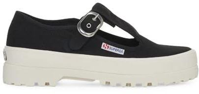 SUPERGA - Sneakers, Donna, Nero, Cotone, Lifestyle, 2541 Mary Jane Alpina, Taglia: 38