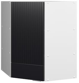 Vicco Armario Colgante de Esquina Fame-Line, Rayas Negras, 57 cm