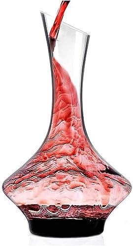 DEFBOW Decanter Decanter per Whisky Decanter per Vino Decanter per Vino Rosso:, Decanter in Vetro Fatto a Mano, Vino Rosso Sobrio