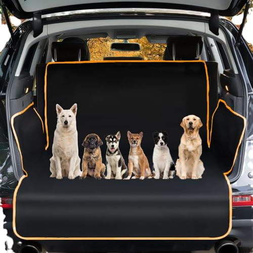 BPQYSBLD Voiture Chien Tapis De Coffre Housse Protection pour Volkswagen VW TAYRON SUV 2018 2019 2020 2021 2022 2023 2024 2025 Bache Chien Protege Coffre Siege Accessoires