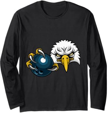 Eagle Hawk - Palla da bowling con personaggi dei cartoni animati delle aquile calve Maglia a Manica