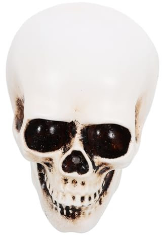 jojofuny Halloween Skelettkopf Harzlampe Mit Led Licht Für Dekoration Partys Bars Ktv Und Heimgebrauch Langlebige Tricklampe Dekorationslampe